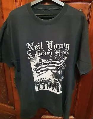 Buy Neil Young And Crazy Horse Freedom Riot Tour 2003 T-shirt • 74.40£