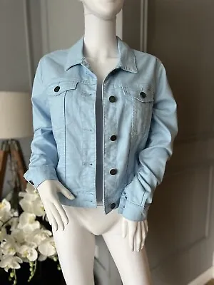 Buy Ladies Noisy May Blue Denim  Jacket Size M • 32£