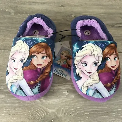 Buy Official Disney Frozen Anna Elsa Infant Kids Full Slippers Shoes Fleece Soft • 12.99£