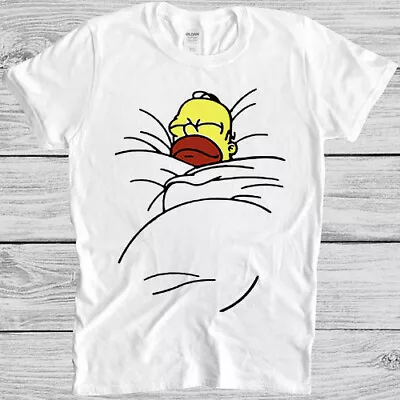Buy Homer Simpson Sleeping Lazy The Simpson Funny Cartoon Cool Gift Tee T Shirt 7098 • 6.35£