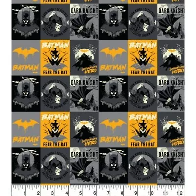 Buy 100% Cotton Fabric Camelot Batman Poster Collage • 4.75£