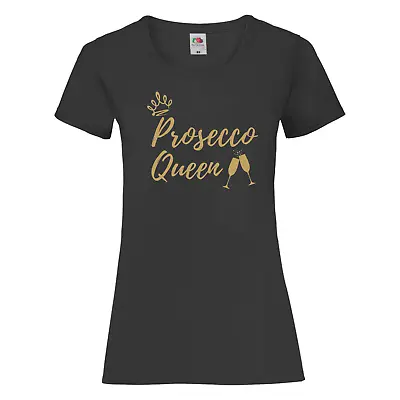 Buy Ladies Funny Prosecco T Shirt - Prosecco Queen - Gift For Her, Birthday Gift • 13.99£
