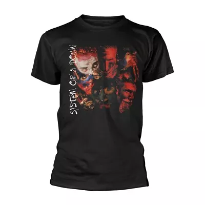 Buy SYSTEM OF A DOWN - PAINTED FACES BLACK T-Shirt X-Large • 19.11£