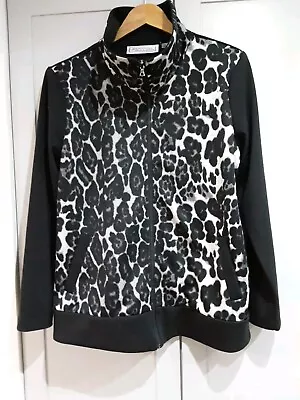 Buy SIMONTONSAYS Women's Black Mix Long Sleeve Zip Up Jacket (B23/2) • 12£