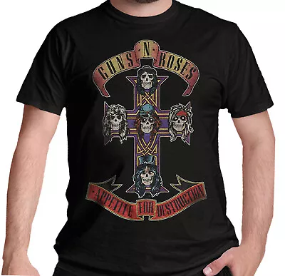Buy Guns N Roses T Shirt Appetite For Destruction Tee Black New & Official  S - 5XL • 14.94£