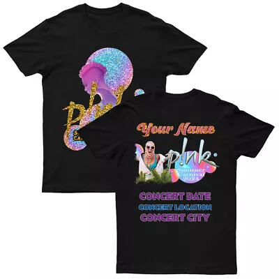 Buy Personalised Pink Summer Carnival 2024 Music Gig Concert Womens T-Shirts #DJG2 • 7.99£