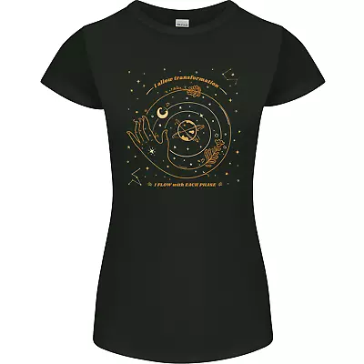 Buy Moon Phases Celestial Pagan Womens Petite Cut T-Shirt • 9.99£