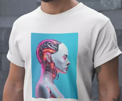Buy Cyborg T Shirt - Female Cyborg - Sexy - Futurism - Cyberpunk - %100 Cotton • 12.95£