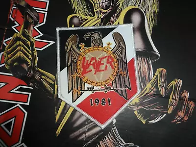 Buy Slayer Patch Shield Thrash Metal Battle Jacket 6xxx • 12.38£