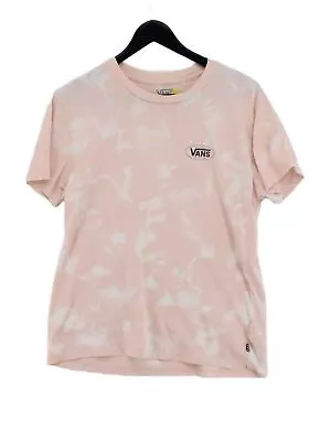 Buy Vans Women's T-Shirt S Pink 100% Cotton Short Sleeve Crew Neck Basic • 19£