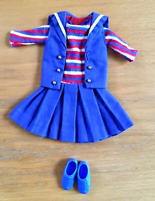 Buy Mattel Vintage Skipper 'Ship Ahoy' Dress And Vest Jacket (1965-1966) Excellent • 5£