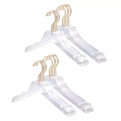 Buy 10 Pcs Clear Acrylic Clothes Hanger With , Transparent Shirts8561 • 41.99£
