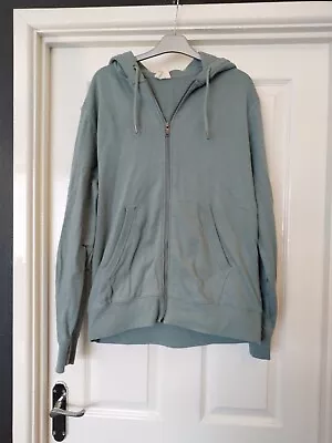 Buy Marks And Spencer Mens Faded Green Zip Up Hooded Jacket. Size Medium • 4.50£