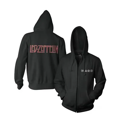 Buy Led Zeppelin Logo Official Hoodie Hooded Top • 62.68£