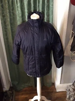 Buy Adidas Ladies Navy Zipped Padded Jacket Size 12 Good Condition. • 8£