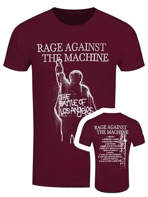 Buy Rage Against The Machine RATM T-shirt BOLA Album Cover Maroon Men's Burgundy • 20.25£