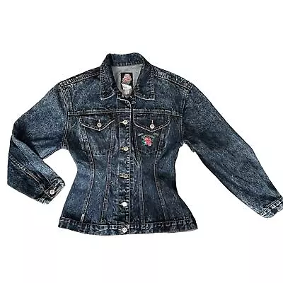 Buy VTG Women’s Jordache Frills Denim Jacket Medium 80s Retro Jean Jacket Vintage • 47.24£