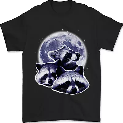 Buy Raccoon Moon Mens T-Shirt 100% Cotton • 8.49£