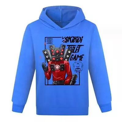 Buy Skibidi Toilet Game Kids Hoodie Jumper Long Sleeve Loose Hooded Sweatshirt Tops- • 9.80£