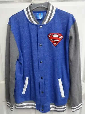 Buy Vintage Official Merch Superman Snap Front Jacket Men Medium By DC Comics • 37.55£