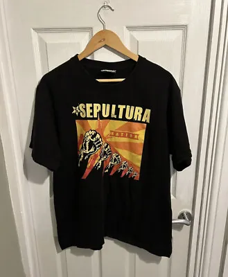 Buy Sepultura Vintage T Shirt 1990’s The Roxx. Vintage Heavy Metal Single Stitch - L • 85£