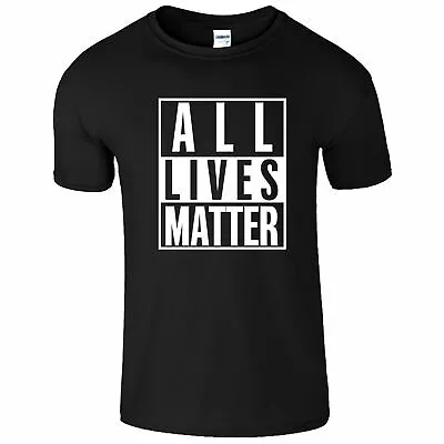 Buy ALL Lives Matter Top T-Shirt Justice Retro Men T-Shirt Gift T Shirts • 11.98£