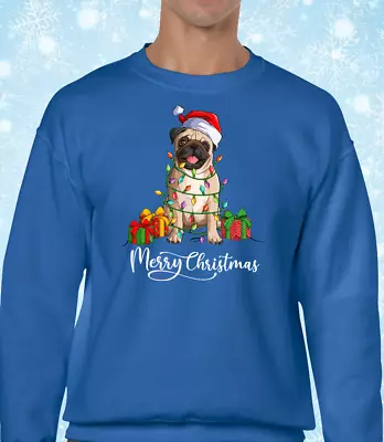 Buy Pug Merry Christmas Funny Christmas Jumper Dog Lover Animal Cute Xmas Top Fun • 14.99£