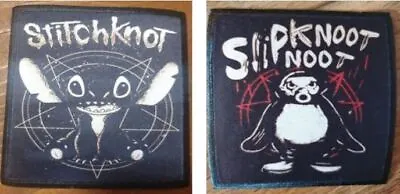 Buy Slipknot Slipknoot Noot Pingu Or Stitchknot Lilo Rock Metal Sew Iron On Patch • 5.99£