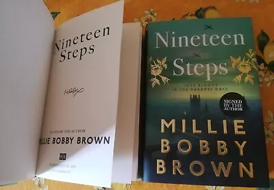 Buy MILLIE BOBBY BROWN Nineteen Steps 1/1 HAND SIGNED Hardback Book STRANGER THINGS • 12£