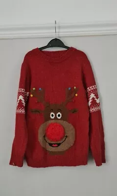 Buy Next Christmas Jumper 7 Years Rudolph The Red Nose Raindeer • 5.99£
