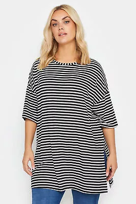 Buy YOURS Plus Size Striped Oversized Top • 22.99£
