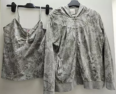 Buy Ladies Hoodie Jacket & Camisole Top - Monsoon - Size Medium - Used • 8£