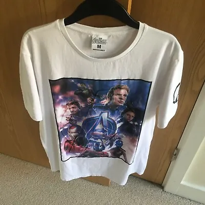 Buy Marvel Avengers Endgame Mens T-Shirt Size Medium White 3D Design • 9.78£