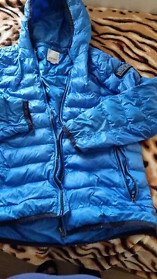 Buy DIESEL Puffer Jacket Mens L Large Bomber Quilted Insulated Full Zip Blue  • 9.99£