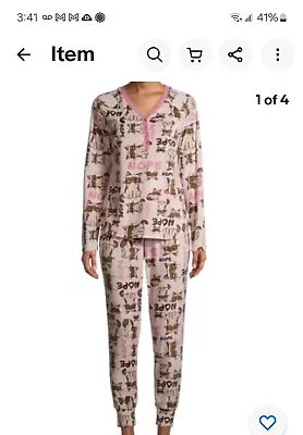 Buy Grumpy Cat Velour Pajamas 2 Pc Set Size Lg • 14.17£