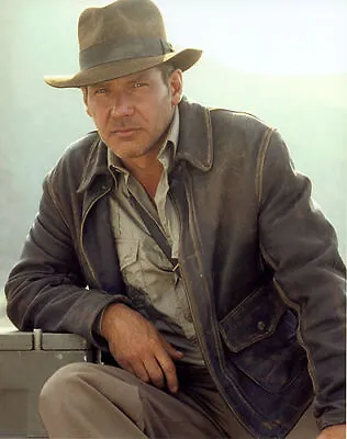 Buy Mens Indiana Jones Harrison Ford Distressed Brown Genuine Cowhide Leather Jacket • 99.99£