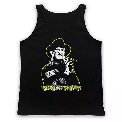 Buy Come To Freddy Krueger Unofficial Nightmare On Elm St Adults Vest Tank Top • 18.99£