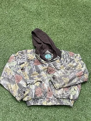 Buy Master Sportsman Quilted Real Tree Style Hooded Camo Jacket Size Large • 29.99£
