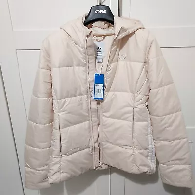 Buy Adidas Slim Fit Puffer Jacket,Ladies UK Size 14, Cream,Brand New With Tags • 59.50£