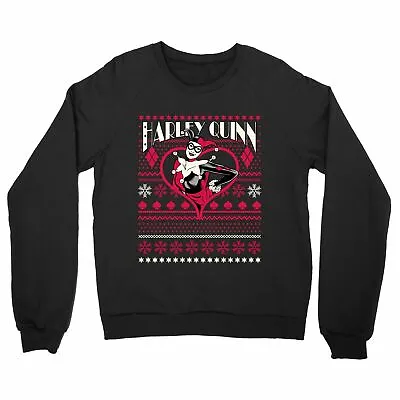 Buy Harley Quinn Black Unisex Christmas Jumper • 19.99£