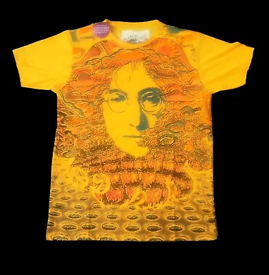 Buy New John Lennon T Shirt Green Large Size Mirror Brand Orange • 9£