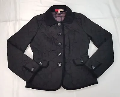 Buy Boden Size 8uk Small S Womens Black Quilted Jacket Ladies Coat Corduroy Collar • 19.98£
