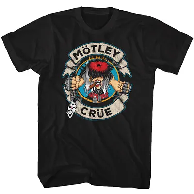 Buy Motley Crue Mascot Full Color Alister Fiend Men's T Shirt Heavy Metal Merch • 56.44£