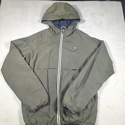 Buy Jack & Jones Originals Green Away Days Hooded Jacket Size Small Full Zip Smart • 14.99£