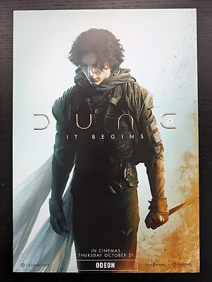 Buy Odeon Dune It Begins 2021 Movie Poster A3 Timothee Chalamet Collectable Merch • 7.99£