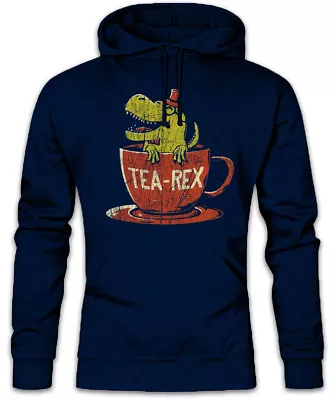 Buy Tea-Rex II Hoodie Sweatshirt Tyrannosaurus Tea T Fun Rex Dinosaur Dinosaurs • 41.94£