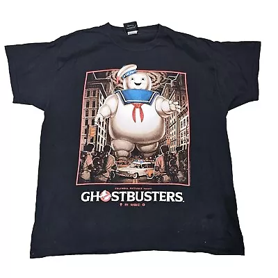 Buy Ghostbusters T-Shirt Stay Puft Marshmallow Man Large Black Graphic Tee • 12.95£