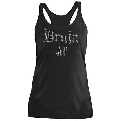 Buy Bruja AF Faded Racerback Tank Top Dia De Los Muertos Witch Gothic Clothing Gift • 31.14£