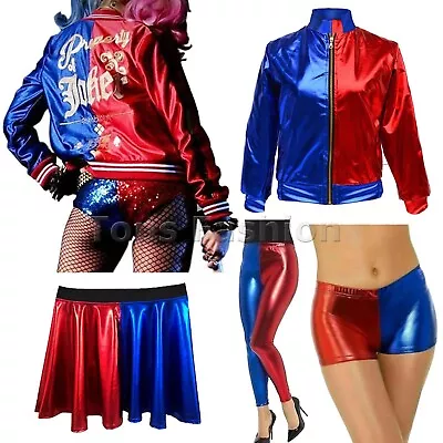 Buy Suicide Squad Harley Quinn Joker Property Halloween Kids Cosplay Costume Jacket • 21.98£