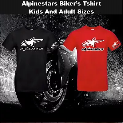 Buy Biker T-shirt Birthday Gift Alpinestar T-Shirt Top Fancy Adult Kids Tshirt • 11.49£
